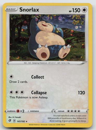 Snorlax 141 192 - snorlax, 141/192