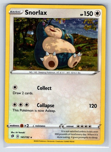 Snorlax 141 192 - snorlax, 141/192