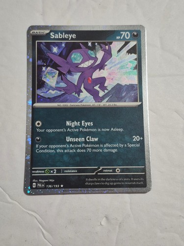 Sableye 136 193 - sableye, holo)